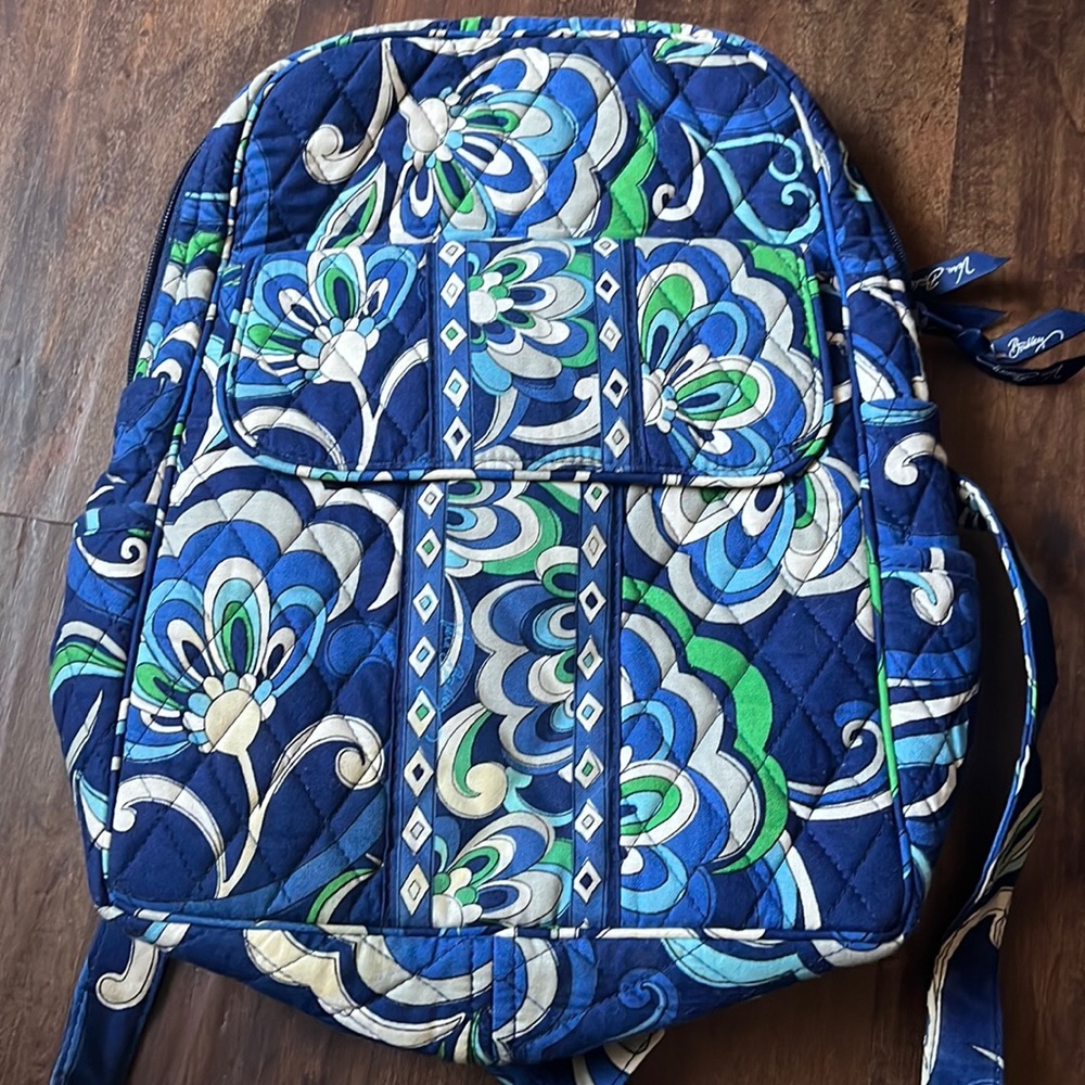 Vera Bradley Mediterranean Blue Backpack